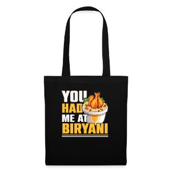Biryani Lover Indian Food Desifood India Rice - Sac en tissu - noir - Devant