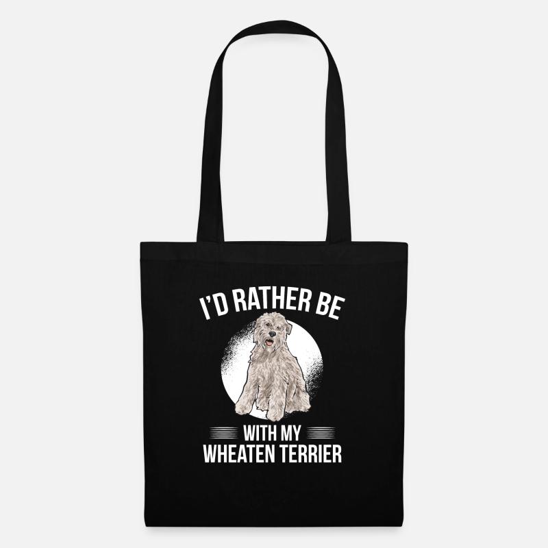 Irish Soft Coated Wheaten Terrier - Stoffbeutel - Schwarz