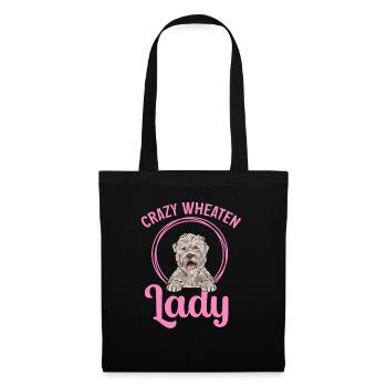 Terrier irlandais à poil doux - Sac en tissu - noir - Devant