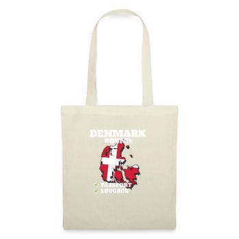 Denmark Bound Country Travel Dane Flag Vacation - Stoffbeutel - Natur - Vorne