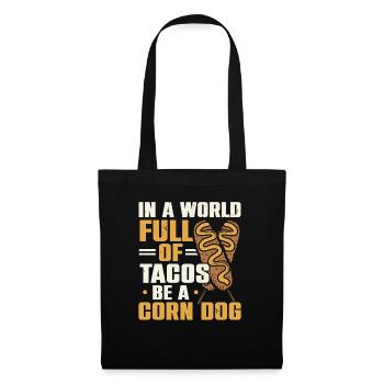 Corn Dog Lover Hot Dog Corndog Sausage Hotdog - Tote Bag - black - Front