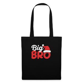 Big Bro Santa Brother Noël Appariement de famille - Sac en tissu - noir - Devant