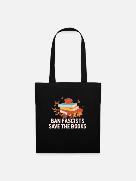 Ban Fascists Save The Books Introvertierter - Stoffbeutel - Schwarz