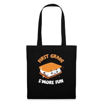 Funny First Grade Is Smore Fun Cute Kids Marshmall - Tote Bag - black - Front