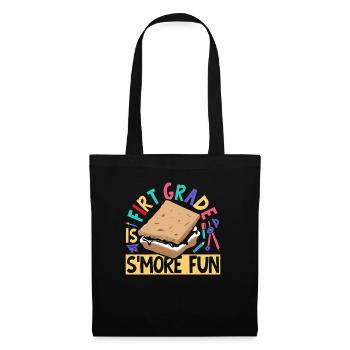 First Grade Is Smore Fun Kids Marshmallow Camping - Stoffbeutel - Schwarz - Vorne