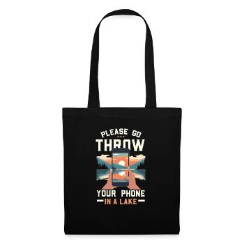 Digital Detox Mobile Phone Fasting Go Offline - Tote Bag - black - Front