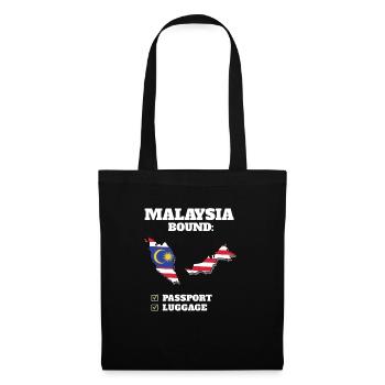 Voyage à destination de la Malaisie Drapeau malaisien - Sac en tissu - noir - Devant