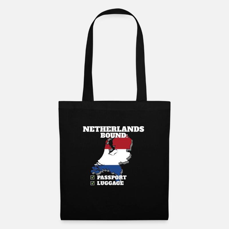 Pays-Bas Voyage Pays-Bas - Sac en tissu - noir