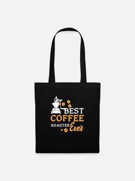 Kafffee Rösten Geschenk - Stoffbeutel - Schwarz
