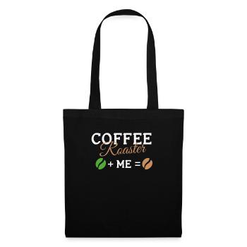 Kafffee Rösten Geschenk - Stoffbeutel - Schwarz - Vorne