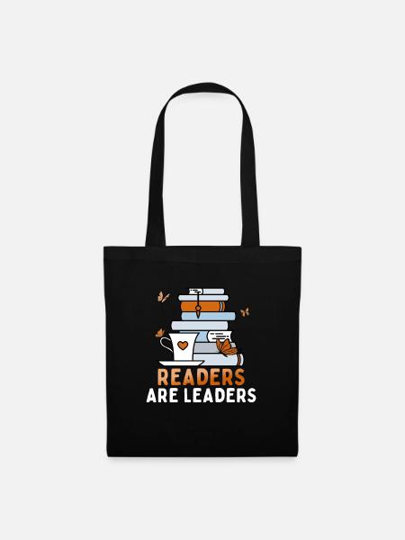 Readers Are Leaders Bookworm National Book Day - Stoffbeutel - Schwarz