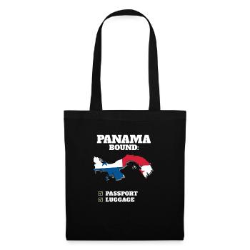 Panama Bound Country Travel Panamanian Flag - Stoffbeutel - Schwarz - Vorne