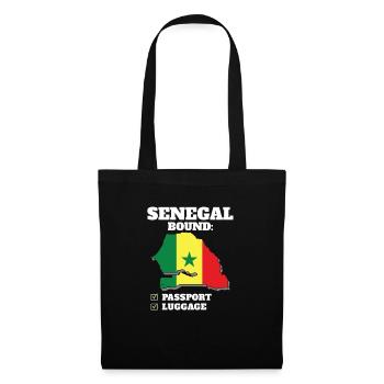 Senegal Bound Country Travel Senegalese Flag - Tote Bag - black - Front