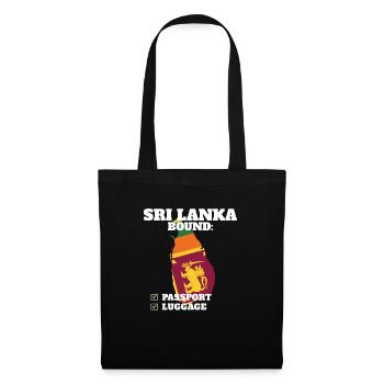 Sri Lanka Bound Country Travel Sri Lankan Flag - Tote Bag - black - Front
