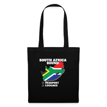 Afrique du Sud Bound Country Travel Afrique du Sud - Sac en tissu - noir - Devant