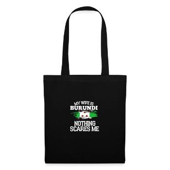 Épouse du Burundi - Sac en tissu - noir - Devant