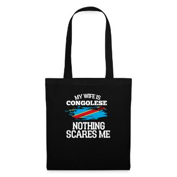 Congo Épouse - Sac en tissu - noir - Devant