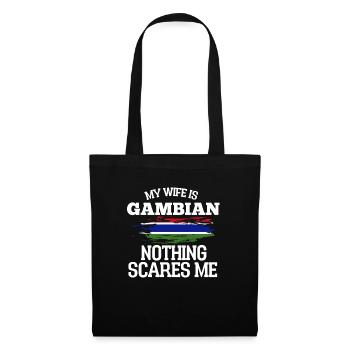 Gambie Épouse - Sac en tissu - noir - Devant