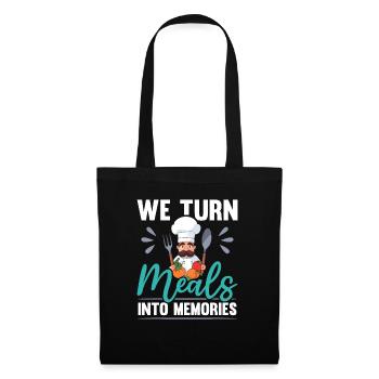 Catering Service Caterer Food Chef Waiter - Tote Bag - black - Front
