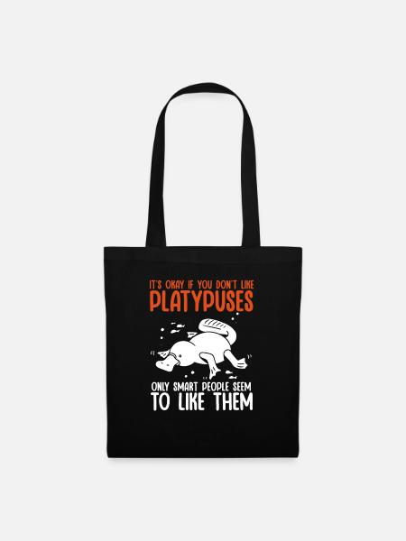 Platypus Schnabeltier - Stoffbeutel - Schwarz