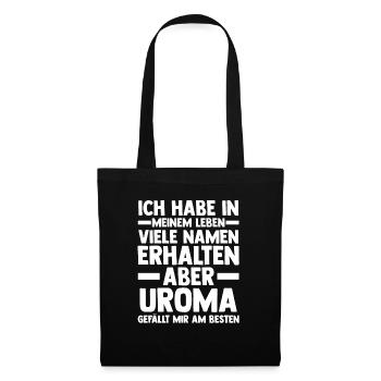Urgroßmutter Uroma - Stoffbeutel - Schwarz - Vorne