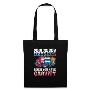 Cool Artist Art Acrylic Painting Casting Color - Tote Bag - black - Front