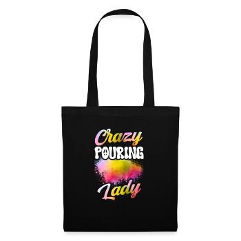 Cool Artist Art Acrylic Painting Casting Color - Tote Bag - black - Front