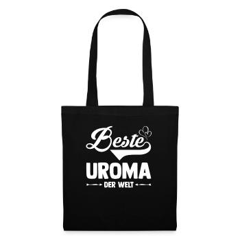 Urgroßmutter Uroma - Stoffbeutel - Schwarz - Vorne