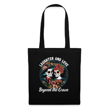 Dia de los Muertos Sugar Skull Mexikanischer Feiertag - Stoffbeutel - Schwarz - Vorne