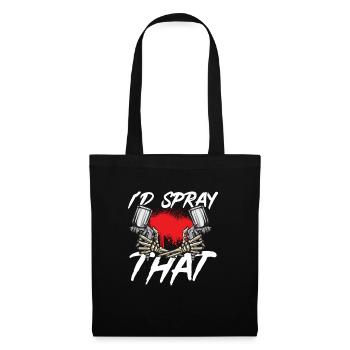 Body Painter Car Painter Painter - Sac en tissu - noir - Devant
