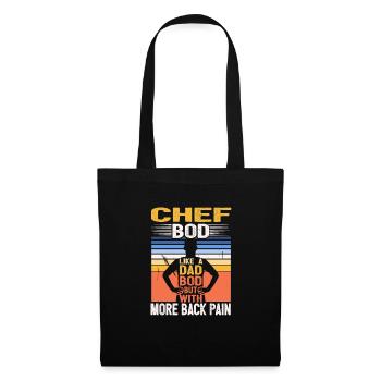 Chef Bod Like A Dad Bod Kitchen Cook Funny - Sac en tissu - noir - Devant