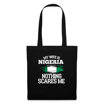 Nigéria - Sac en tissu - noir - Devant