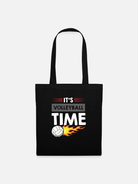 It's Volleyball Time - Stoffbeutel - Schwarz