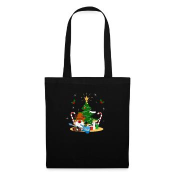 Guitariste Basse Gnome Funny Christmas Tree - Sac en tissu - noir - Devant