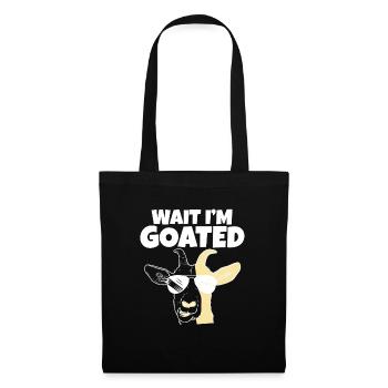 Drôle de mème Internet Wait I’m Goated Sports - Sac en tissu - noir - Devant