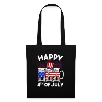 USA America American Independence Day 4th of July - Tote Bag - black - Front