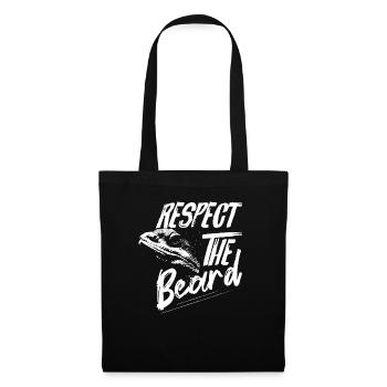 Respect The Beard Lizard Lover Reptile - Sac en tissu - noir - Devant