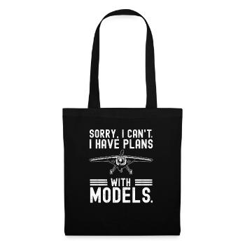 Remote Controlled Airplane Model Airplane - Tote Bag - black - Front