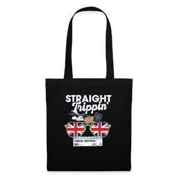 Straight Trippin' Britain Vacation Tour Travel - Sac en tissu - noir - Devant