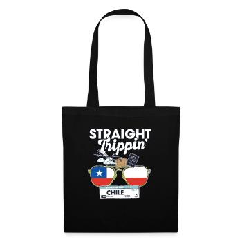 Straight Trippin' Chile Vacation Tour Travel Trip - Stoffbeutel - Schwarz - Vorne