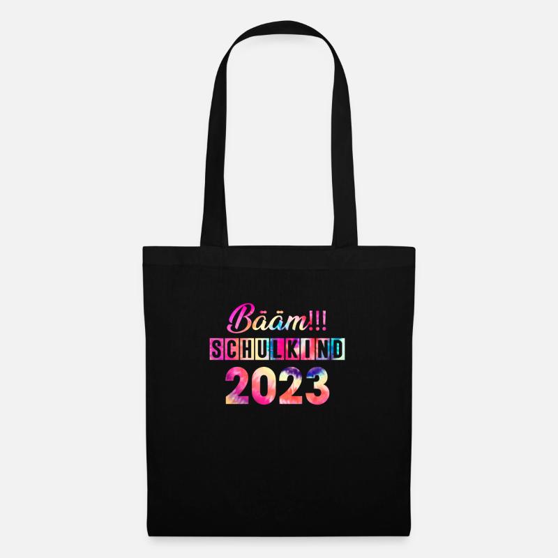 Schulkind 2023 Einschulung - Stoffbeutel - Schwarz