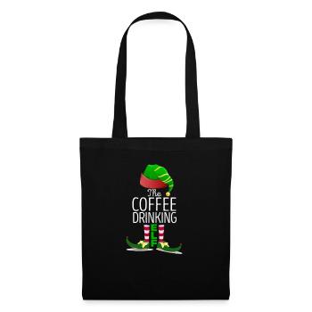 The Coffee-Drinking Elf Matching Family Group - Tote Bag - black - Front
