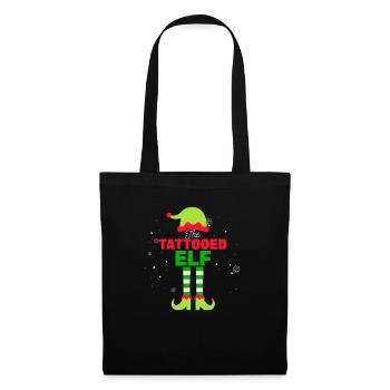 Die Tattooed Elf Matching Familie Gruppe Weihnacht - Stoffbeutel - Schwarz - Vorne