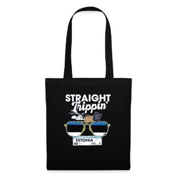 Straight Trippin' Estonia Vacation Tour Travel - Tote Bag - black - Front