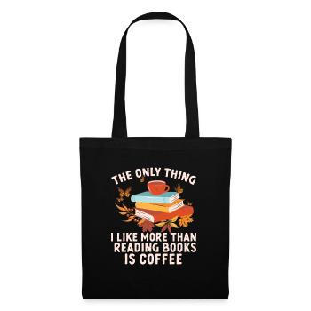 La seule chose que j’aime plus que les livres - Sac en tissu - noir - Devant