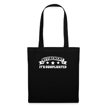 Pensioner Pension Funny - Tote Bag - black - Front