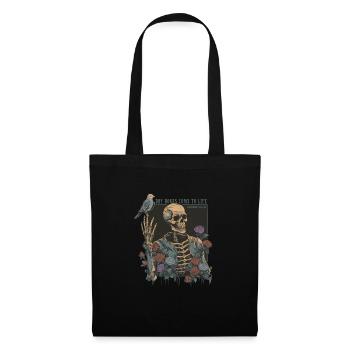 Faucheuse effrayante - Sac en tissu - noir - Devant