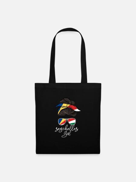 Seychellen - Stoffbeutel - Schwarz