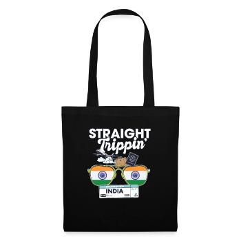 Straight Trippin' India Vacation Tour Travel Trip - Sac en tissu - noir - Devant