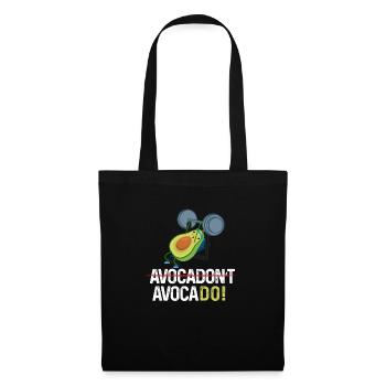 Avocadon't Avocado Trainingshirt Fitnesstraining - Stoffbeutel - Schwarz - Vorne